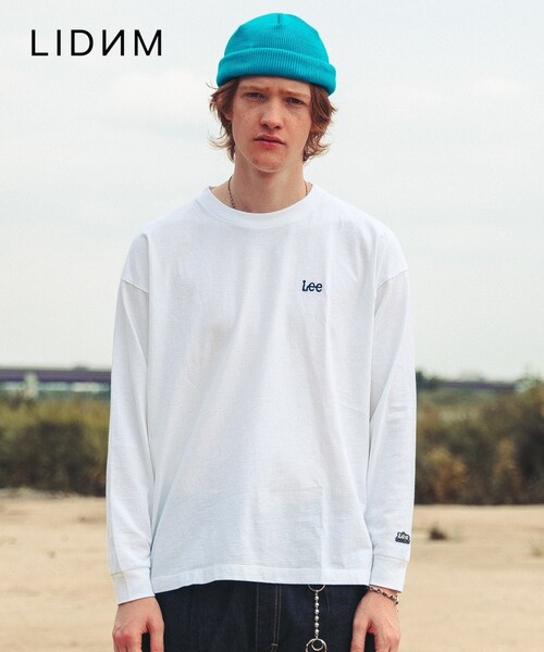 LIDNM(リドム)の「Lee × LIDNM ロゴロンT【ホワイト】(Tシャツ/カットソー・メンズ・ホワイト・M.L)」の1枚目の写真