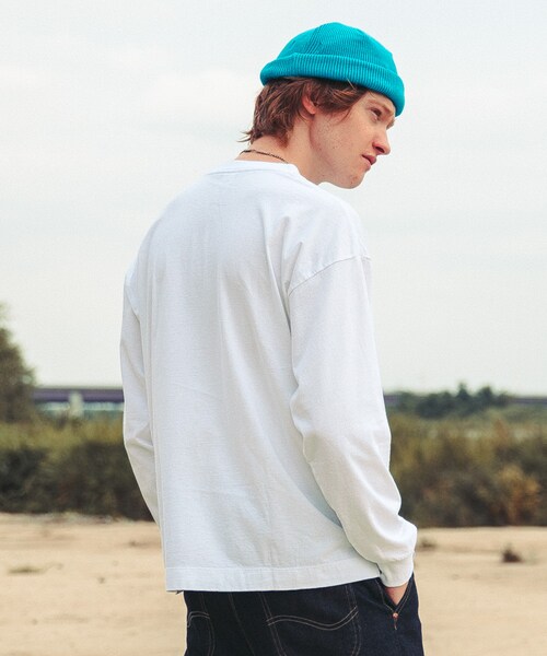 LIDNM(リドム)の「Lee × LIDNM ロゴロンT【ホワイト】(Tシャツ/カットソー・メンズ・ホワイト・M.L)」の2枚目の写真