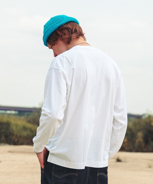 LIDNM(リドム)の「Lee × LIDNM ロゴロンT【ホワイト】(Tシャツ/カットソー・メンズ・ホワイト・M.L)」の3枚目の写真