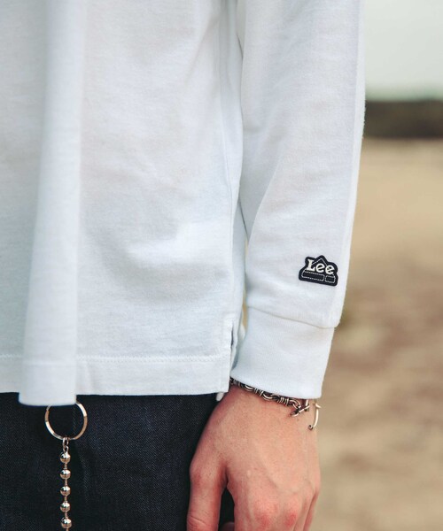 LIDNM(リドム)の「Lee × LIDNM ロゴロンT【ホワイト】(Tシャツ/カットソー・メンズ・ホワイト・M.L)」の5枚目の写真