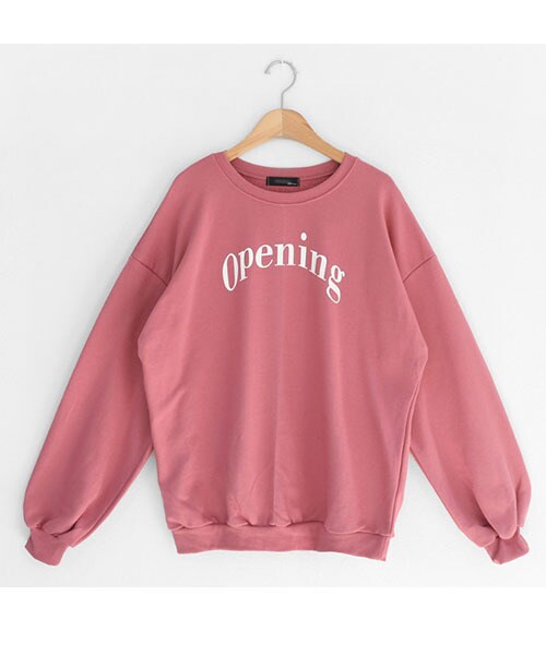 DHOLIC（ディーホリック）の「Openingスウェット（スウェット・レディース・ホワイト/ピンク/ブラウン/ブラック・FREE）」の4枚目の写真