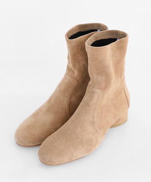 DHOLIC（ディーホリック）の「ローヒールアンクルブーツ（ブーツ・レディース・ブラック/グレー/ベージュ/その他/ブラウン/ホワイト・225/230/235/240/245/250）」の5枚目の写真