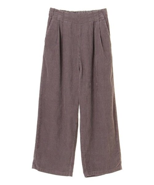 earth music&ecology（アースミュージックアンドエコロジー）の「COTTON USAコーデュロイパンツ(ワイド)（パンツ・グレー/チャコールグレー/ブラック/ベージュ/テラコッタ/ネイビー・S/M/L）」の9枚目の写真