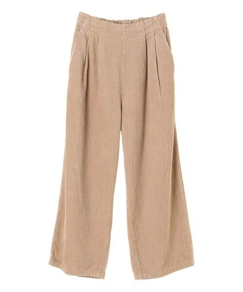 earth music&ecology（アースミュージックアンドエコロジー）の「COTTON USAコーデュロイパンツ(ワイド)（パンツ・グレー/チャコールグレー/ブラック/ベージュ/テラコッタ/ネイビー・S/M/L）」の12枚目の写真