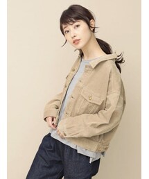 earth music&ecology | ＜ＷＥＢ限定大きなサイズ＞COTTON USAコーデュロイ(BIG Gジャン)(ジャケット/アウター)