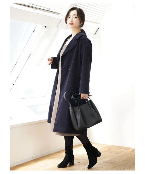 earth music&ecology(アースミュージックアンドエコロジー)の「・サロペットスカート(オールインワン・サロペット・ブラック/キャメル/カーキ・F)」の3枚目の写真