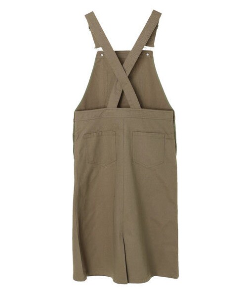 earth music&ecology(アースミュージックアンドエコロジー)の「・サロペットスカート(オールインワン・サロペット・ブラック/キャメル/カーキ・F)」の4枚目の写真