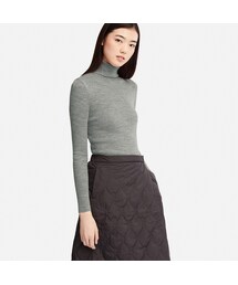 UNIQLO | エクストラファインメリノリブタートルネックセーター（長袖）(ニット/セーター)