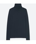 ユニクロ | エクストラファインメリノリブタートルネックセーター（長袖）(針織衫)