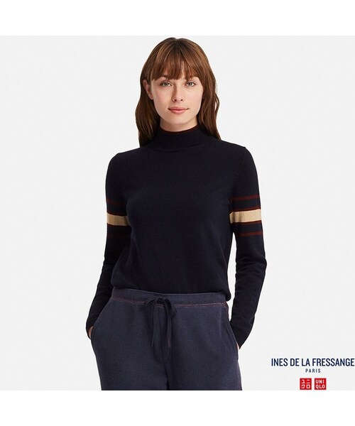 UNIQLO（ユニクロ）の「エクストラファインメリノハイネックセーター（長袖）（ニット/セーター・レディース・NATURAL 30/RED 15/NAVY 69・M/XL/XXL/S/L/XS/3XL）」の2枚目の写真