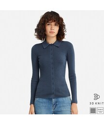 UNIQLO | 3Dエクストラファインメリノニットシャツ（長袖）(ニット/セーター)