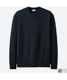 UNIQLO | エクストラファインメリノクルーネックセーター（長袖）(ニット/セーター)