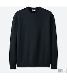 UNIQLO | エクストラファインメリノクルーネックセーター(長袖)(ニット/セーター)