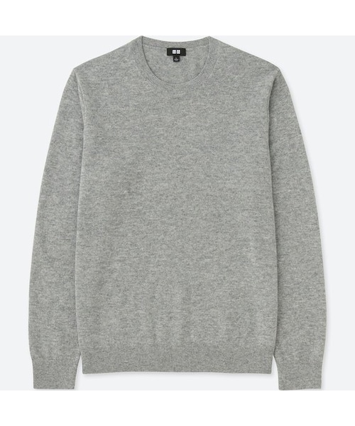 UNIQLO（ユニクロ）の「カシミヤクルーネックセーター（長袖）（ニット/セーター・メンズ・DARK GRAY 08/OFF WHITE 01/RED 14/BLUE 68/BLACK 09/GRAY 03/GREEN 54/NAVY 69/WINE 18/KHAKI 33・XL/4XL/XS/M/S/3XL/L/XXL）」の4枚目の写真