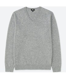 UNIQLO | カシミヤＶネックセーター（長袖）(ニット/セーター)