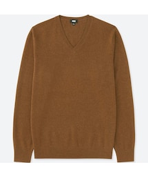 UNIQLO | カシミヤＶネックセーター（長袖）(ニット/セーター)