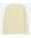 ユニクロ | ワッフルクルーネックセーター（長袖）(針織衫)