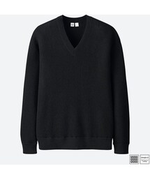UNIQLO | ウールVネックセーター（長袖）(ニット/セーター)