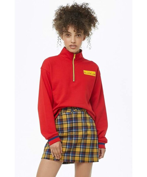 FOREVER 21（フォーエバー トゥエンティーワン）の「Forever 21 Plaid A-Line Mini Skirt（スカート・レディース・Yellow・Small/Medium/Large）」の3枚目の写真