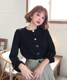 DHOLIC | クロップドマルチボタンカーディガン(カーディガン/ボレロ)