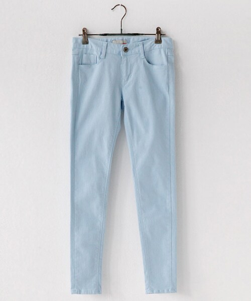 DHOLIC（ディーホリック）の「スパンデックス混紡スキニーコットンパンツ（その他パンツ・レディース・ブラック/ピンク/イエロー/ホワイト/ブルー/ベージュ・25/26/27/28/29/30）」の4枚目の写真