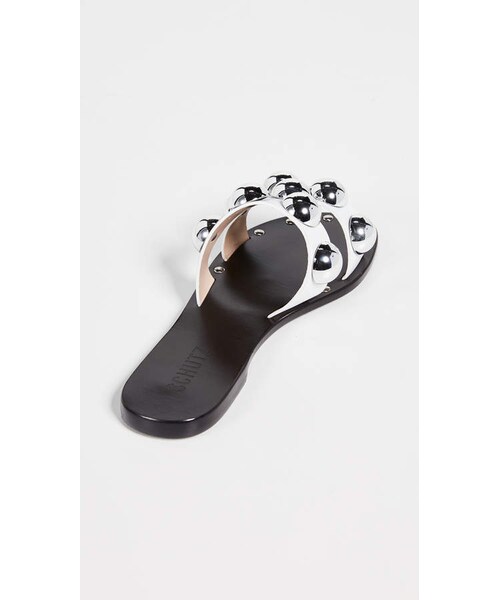schutz benedita studded sandals