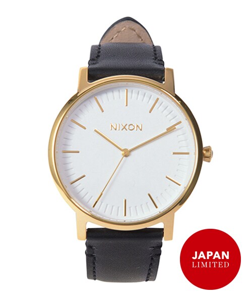 NIXON（ニクソン）の「THE PORTER LEATHER（アナログ腕時計・レディース・ブラック・ケース 縦約40mm 横約40mm 厚約7mm）」の2枚目の写真