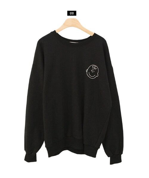 Dailyabout（デイリーアバウト）の「フロントプリントスウェット（スウェット・レディース・ホワイト/ブラック/ブラウン・FREE）」の2枚目の写真