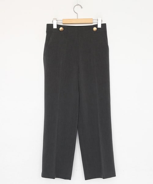 DHOLIC（ディーホリック）の「ゴールドボタンタックパンツ（その他パンツ・レディース・ブラック/グリーン/グレー・FREE）」の2枚目の写真