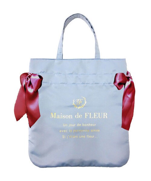 はなまるおばけ】メゾンドフルール ダブルリボン トートバッグ 受注