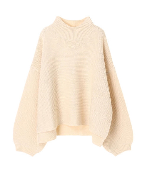 Green　Parks（グリーンパークス）の「・titivateボリュームスリーブプルオーバー（トップス・オフホワイト/杢グレー/ブラック/レッド・F）」の9枚目の写真