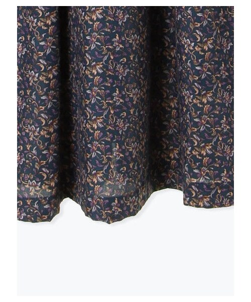 ehka sopo（エヘカソポ）の「花柄バッククロスワンピース（ワンピース/ドレス・ボルドー/キャメル/グリーン・F）」の5枚目の写真