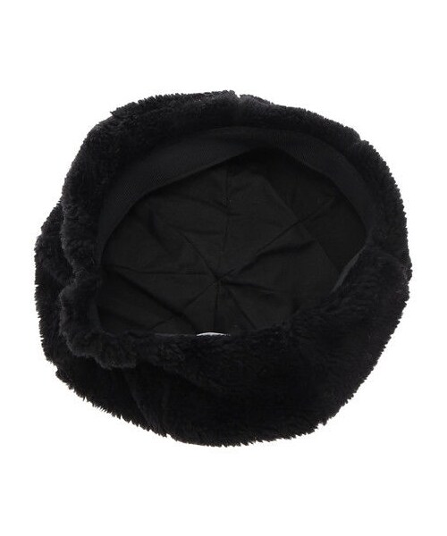 E hyphen world gallery（イーハイフンワールドギャラリー）の「ボアベレー帽（帽子・グレー/ブラック・F）」の6枚目の写真