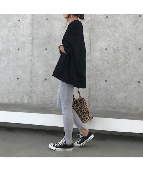 copine（コピン）の「5月4日再入荷！裾スリットリブレギンス(3color)【クリックポスト対象商品】（レギンス/スパッツ・レディース・その他）」の6枚目の写真