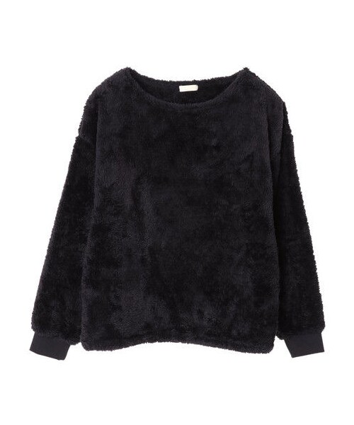 earth music&ecology（アースミュージックアンドエコロジー）の「・ふわもこボアプルオーバー（トップス・ブラック/ライトベージュ/カーキ/ネイビー・F）」の11枚目の写真