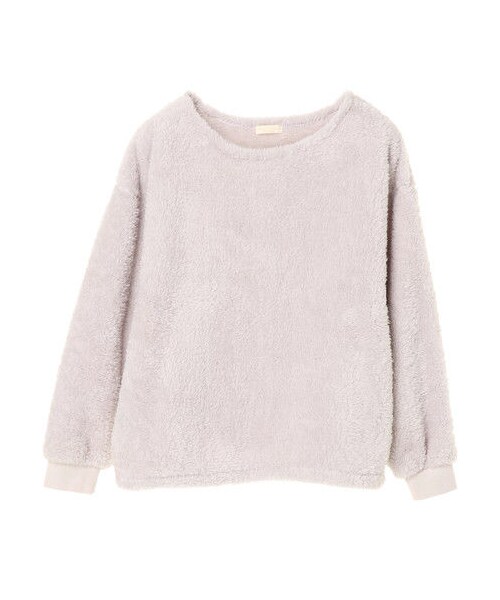 earth music&ecology（アースミュージックアンドエコロジー）の「・ふわもこボアプルオーバー（トップス・ブラック/ライトベージュ/カーキ/ネイビー・F）」の9枚目の写真