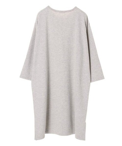earth music&ecology（アースミュージックアンドエコロジー）の「・裏毛サイドスリットBIGワンピース（ワンピース/ドレス・杢グレー/ブラック/ブラウン・F）」の5枚目の写真