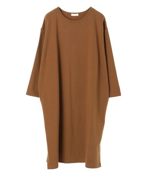 earth music&ecology（アースミュージックアンドエコロジー）の「・裏毛サイドスリットBIGワンピース（ワンピース/ドレス・杢グレー/ブラック/ブラウン・F）」の11枚目の写真