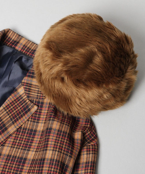 JEANASIS(ジーナシス)の「ファーキャップ(帽子・グレー()/ブラウン())」の2枚目の写真