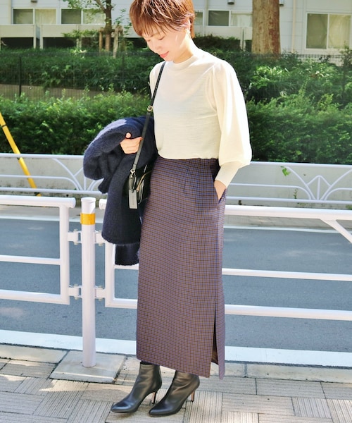 IENA（イエナ）の「ブラウン（スカート・ブラウン/34/在庫あり/36/38/40）」の4枚目の写真