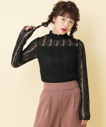 RAY CASSIN | 【mina掲載】立体レースプチハイプルオーバー(トップス)