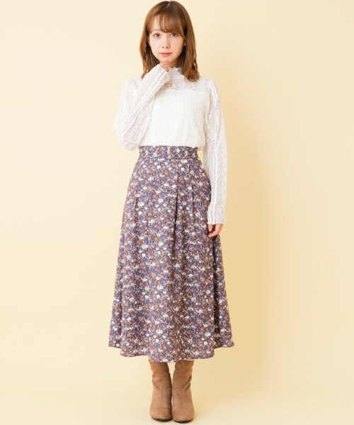 RAY CASSIN(レイカズン)の「【mina掲載】立体レースプチハイプルオーバー(トップス・レディース・黒/ピンク/ブラウン/生成/オフ白・FREE)」の7枚目の写真