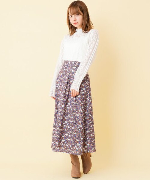 RAY CASSIN(レイカズン)の「【mina掲載】立体レースプチハイプルオーバー(トップス・レディース・黒/ピンク/ブラウン/生成/オフ白・FREE)」の8枚目の写真