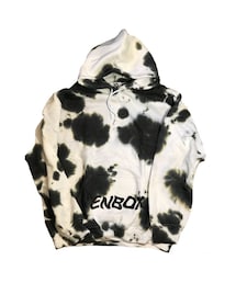 TENBOX | T TIGHT DIE HOODIE (ブラック)(パーカー)