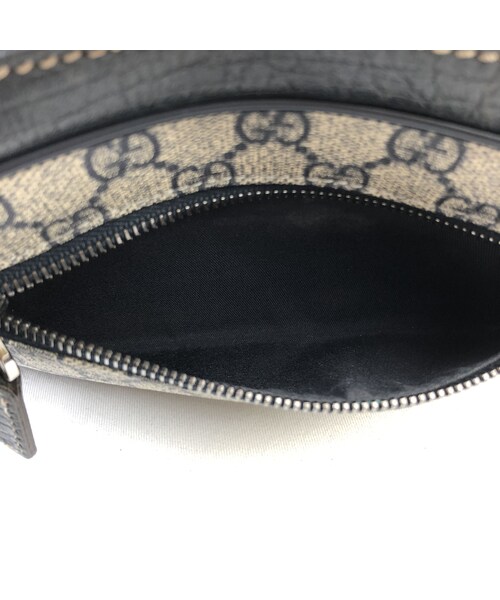 グッチ　ブランド　ネイビー　クラッチバッグ　GG シェリーライン　お洒落 GUCCI/グッチ】GGキャンバス シェリーライン ゴールド金具