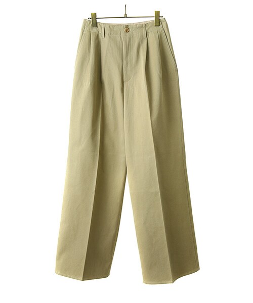 AURALEE（オーラリー）の「WASHED FINX CHINO TUCK WIDE PANTS 
