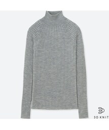 UNIQLO | 3Dエクストラファインメリノリブモックネックセーター（長袖）(ニット/セーター)