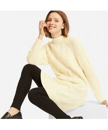 UNIQLO | ケーブルニットワンピース（長袖）(ニット/セーター)