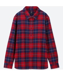 UNIQLO | フランネルチェックシャツ（長袖）(シャツ/ブラウス)