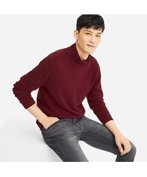 UNIQLO | ヒートテックストレッチフリースモックネックT（長袖）(Tシャツ/カットソー)